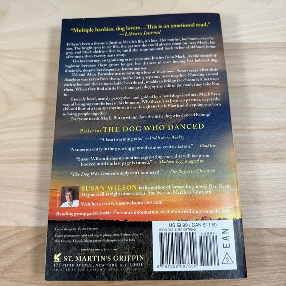 THE DOG WHO DANCED by Susan Wilson Buy 1 for $12, 2 for $20, 3 for $24! - Picture 2 of 2